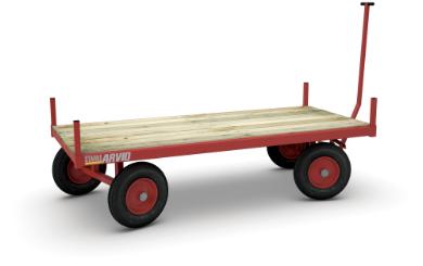 Transportvagn 4-hjulsstyrd