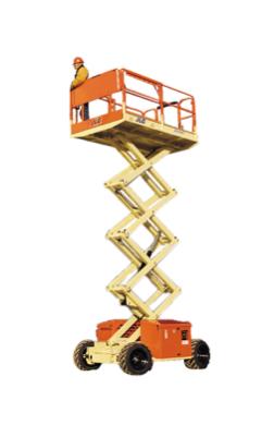 Saxlift, diesel, pendelaxel, plattformshöjd \u003c 9 m