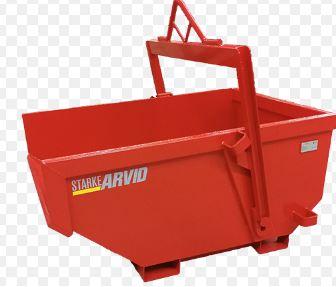 Materialbask, självtömmande 4000kg 2000L