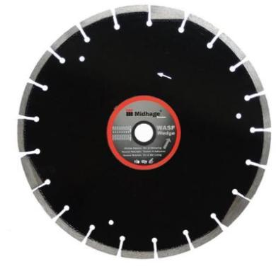 Diamantklinga WASF  450x27mm + pinnhål