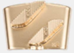 Segment EZ CA2 07 gold för betong 9st/sats
