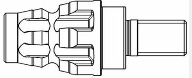 Adapter Hilti BI till  M16 borr