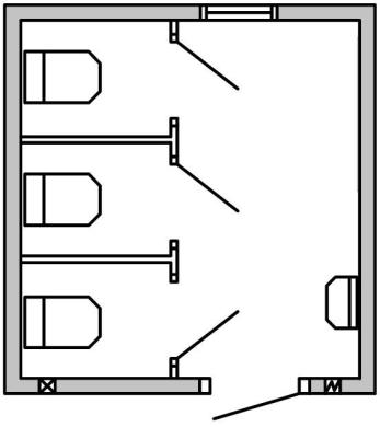 Toalett 3 WC